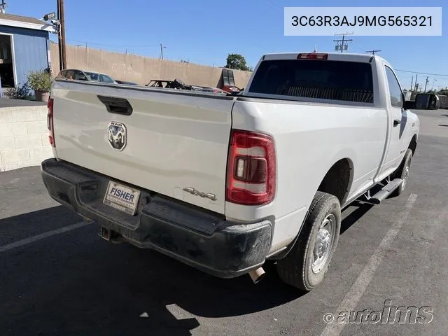 2021 Ram 3500 Tradesman 4X4 8' Box VIN: 3C63R3AJ9MG565321 Lot: 40803198