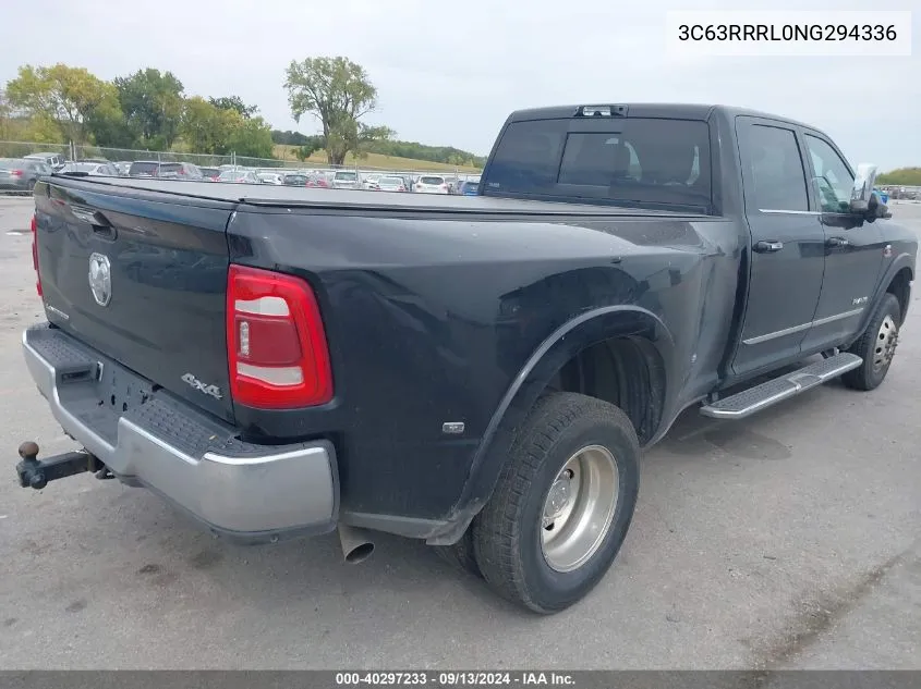 2022 Ram 3500 Limited 4X4 8' Box VIN: 3C63RRRL0NG294336 Lot: 40297233