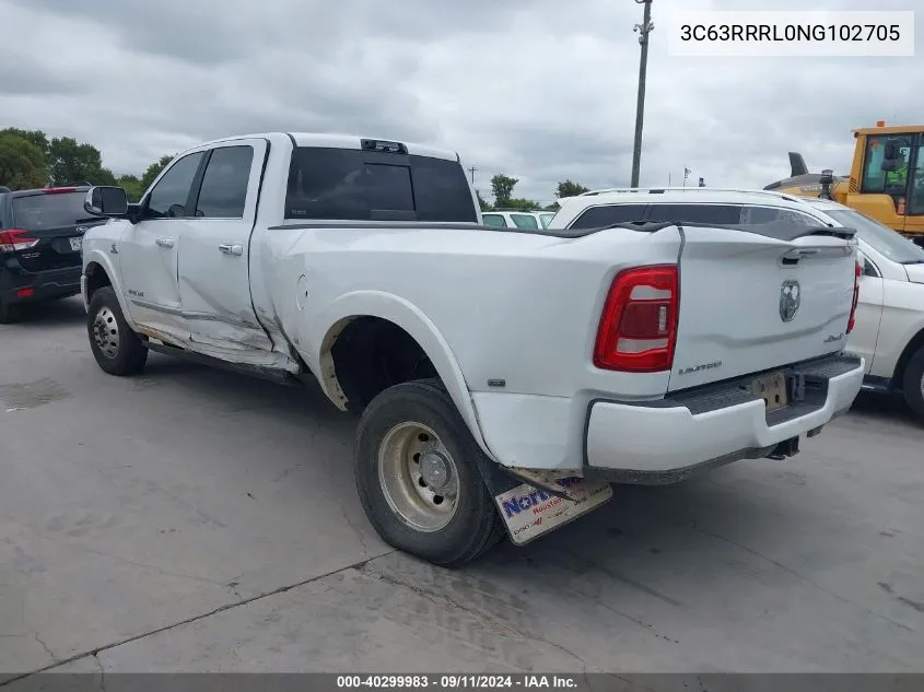 2022 Ram 3500 Limited VIN: 3C63RRRL0NG102705 Lot: 40299983