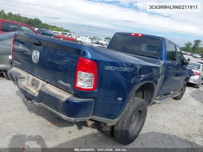 2022 Ram 3500 Big Horn 4X4 8' Box VIN: 3C63RRHL9NG211911 Lot: 40455976