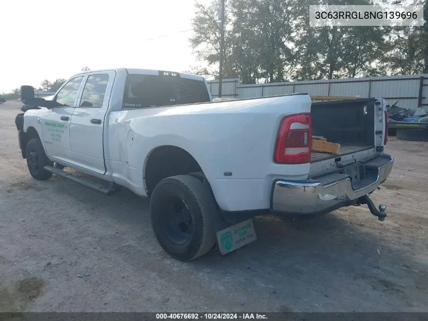 2022 Ram 3500 Tradesman VIN: 3C63RRGL8NG139696 Lot: 40676692