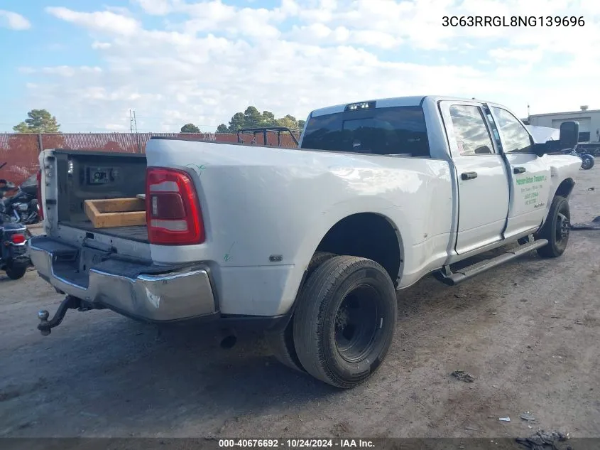 2022 Ram 3500 Tradesman VIN: 3C63RRGL8NG139696 Lot: 40676692