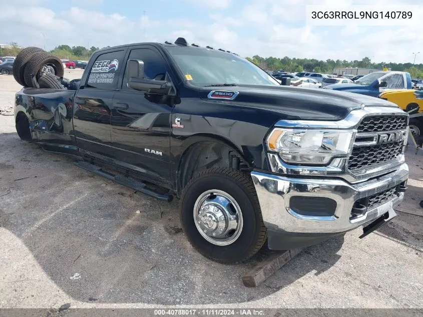 2022 Ram 3500 Tradesman 4X4 8' Box VIN: 3C63RRGL9NG140789 Lot: 40788017