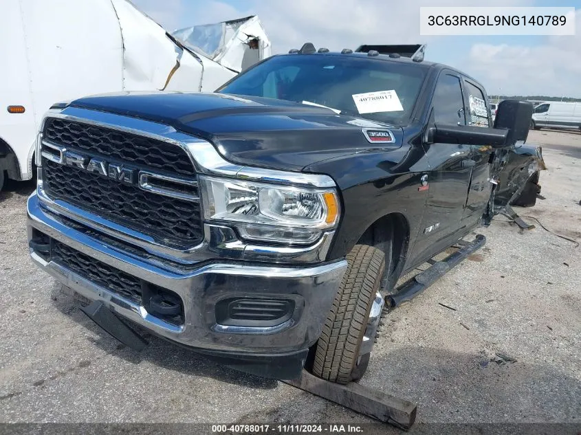 2022 Ram 3500 Tradesman 4X4 8' Box VIN: 3C63RRGL9NG140789 Lot: 40788017