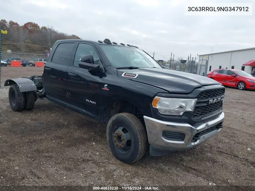 2022 Ram 3500 Tradesman 4X4 8' Box VIN: 3C63RRGL9NG347912 Lot: 40833230