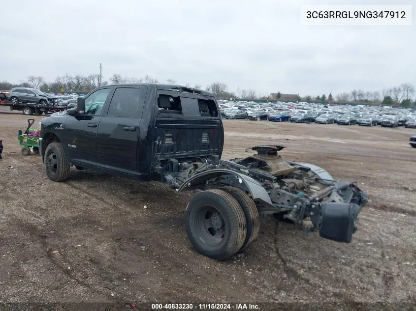 2022 Ram 3500 Tradesman 4X4 8' Box VIN: 3C63RRGL9NG347912 Lot: 40833230