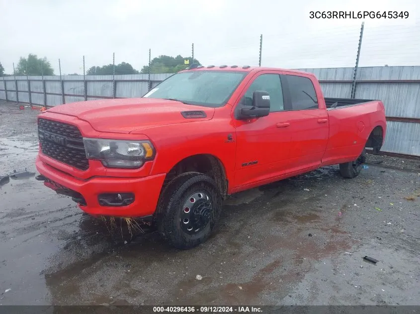 2023 Ram 3500 Big Horn VIN: 3C63RRHL6PG645349 Lot: 40296436