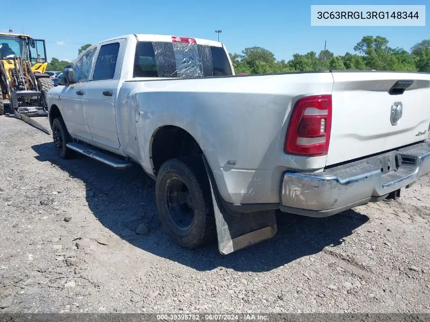 2024 Ram 3500 Tradesman 4X4 8' Box VIN: 3C63RRGL3RG148344 Lot: 39398782