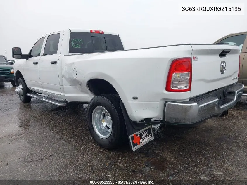 2024 Ram 3500 Tradesman 4X4 8' Box VIN: 3C63RRGJXRG215195 Lot: 39529998