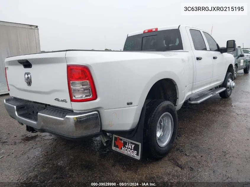 3C63RRGJXRG215195 2024 Ram 3500 Tradesman 4X4 8' Box