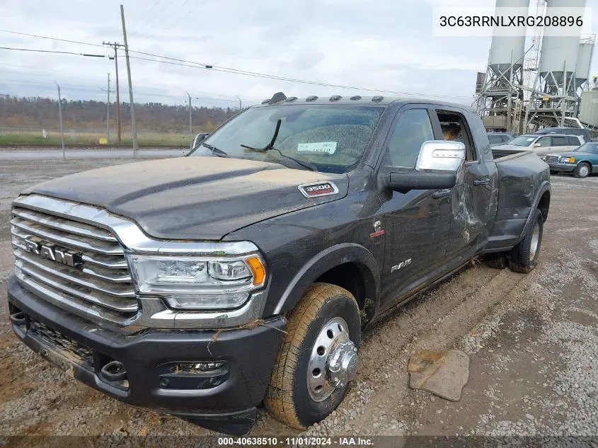 2024 Ram 3500 Limited Longhorn 4X4 6'4 Box VIN: 3C63RRNLXRG208896 Lot: 40638510