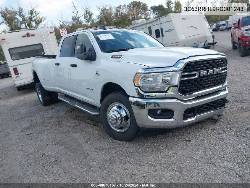 2024 Ram 3500 Big Horn 4X4 8' Box VIN: 3C63RRHL9RG301243 Lot: 40678167