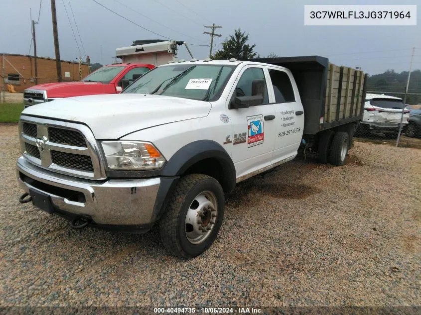 2018 Ram 4500 Chassis Tradesman/Slt/Laramie VIN: 3C7WRLFL3JG371964 Lot: 40494735