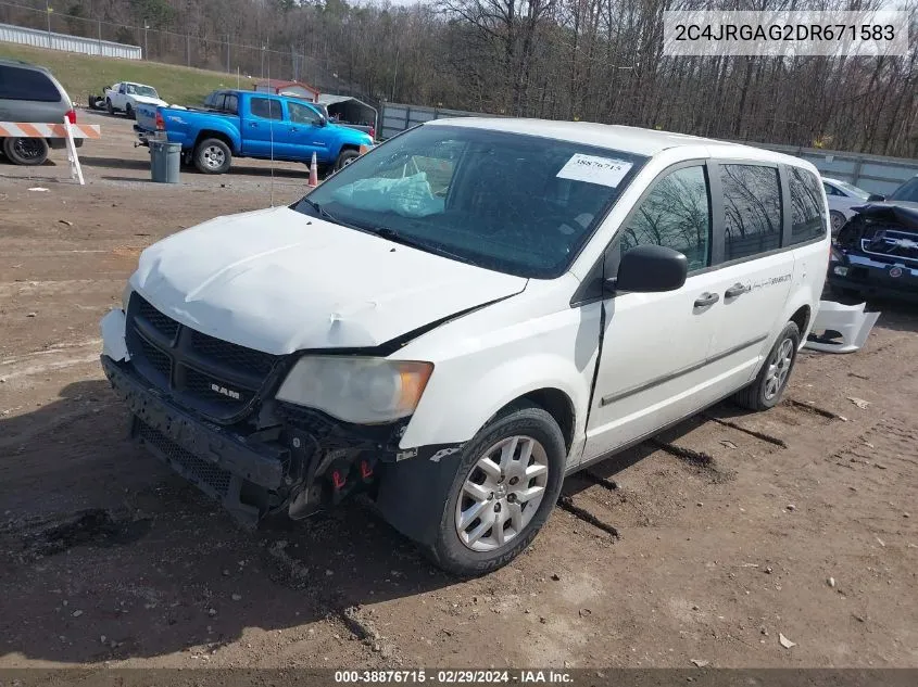 2013 Ram Cargo Tradesman VIN: 2C4JRGAG2DR671583 Lot: 38876715