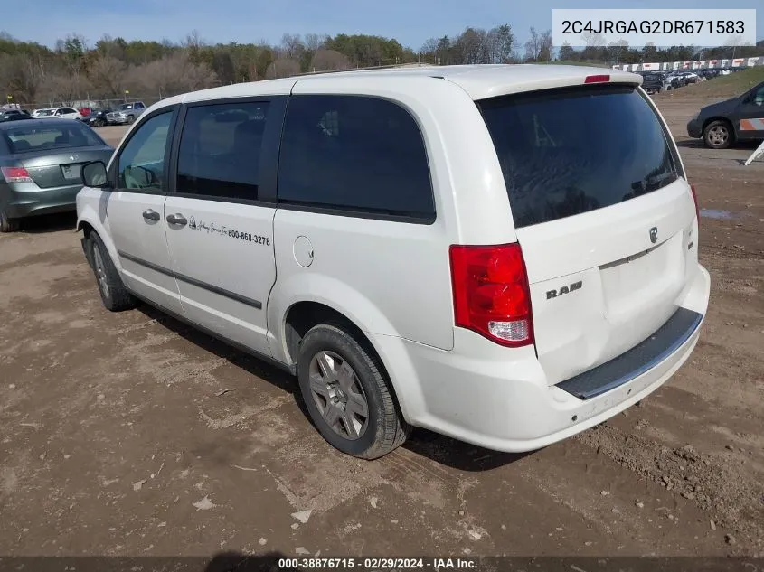 2C4JRGAG2DR671583 2013 Ram Cargo Tradesman