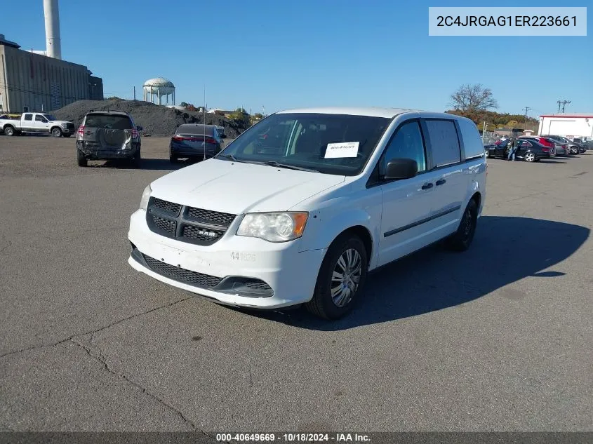 2014 Ram Cargo Tradesman VIN: 2C4JRGAG1ER223661 Lot: 40649669