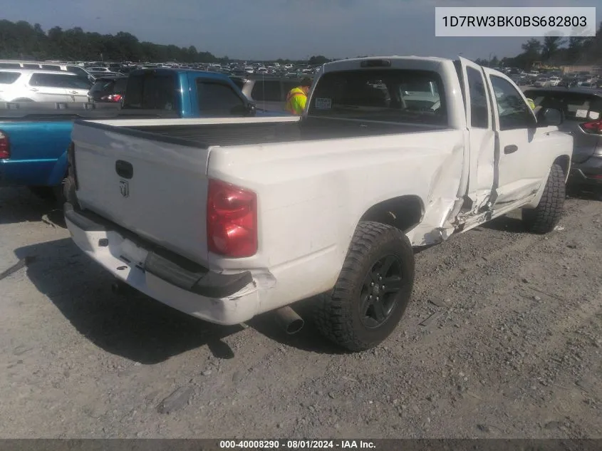 2011 Ram Dakota Bighorn/Lonestar VIN: 1D7RW3BK0BS682803 Lot: 40008290