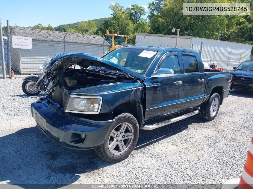 2011 Ram Dakota Bighorn/Lonestar VIN: 1D7RW3GP4BS528745 Lot: 40315057