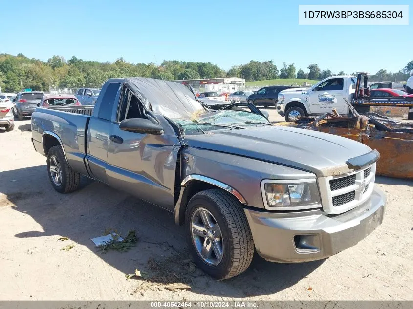 2011 Ram Dakota Bighorn/Lonestar VIN: 1D7RW3BP3BS685304 Lot: 40542464