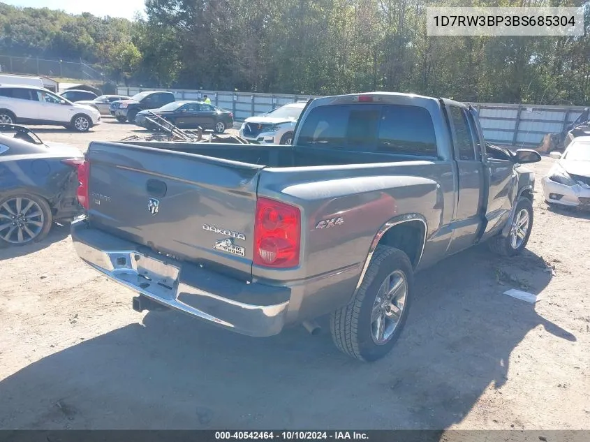 2011 Ram Dakota Bighorn/Lonestar VIN: 1D7RW3BP3BS685304 Lot: 40542464