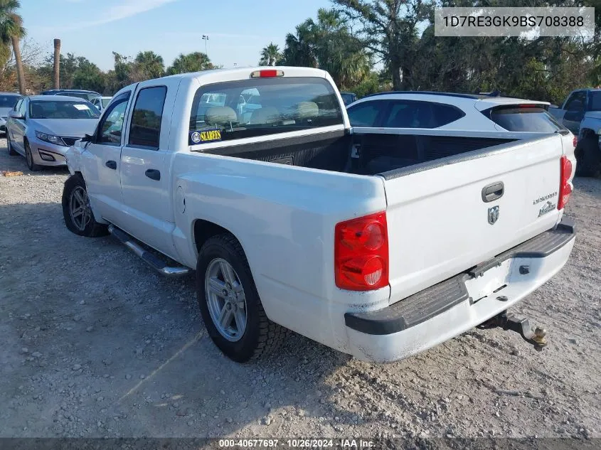 2011 Ram Dakota Bighorn/Lonestar VIN: 1D7RE3GK9BS708388 Lot: 40677697