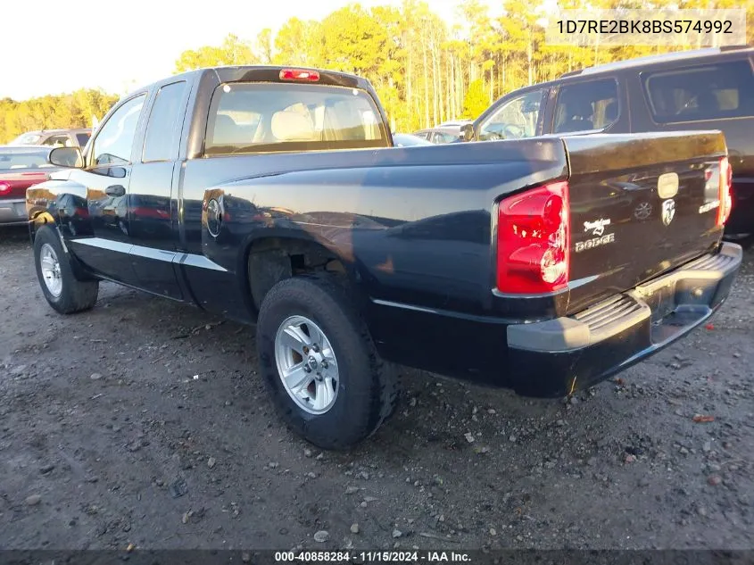 2011 Ram Dakota St VIN: 1D7RE2BK8BS574992 Lot: 40858284