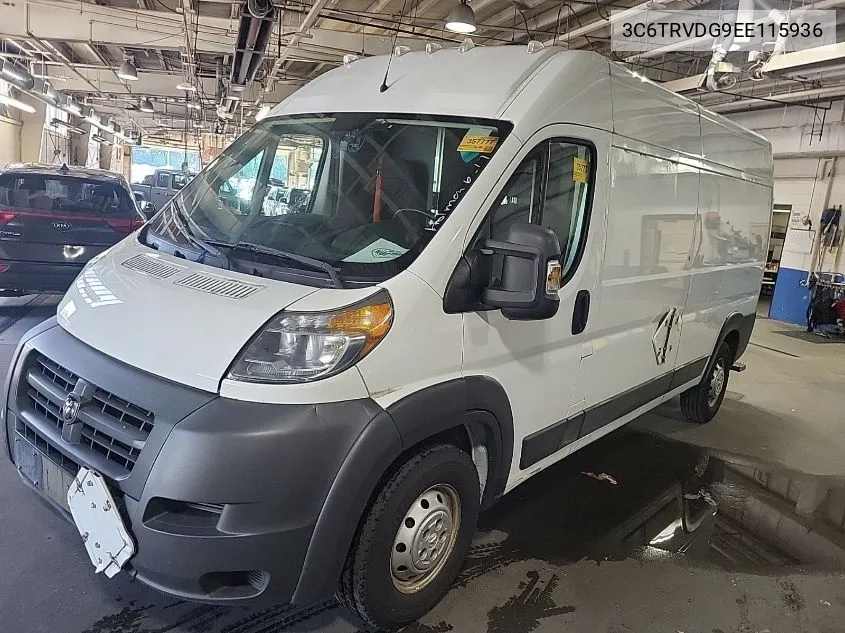 2014 Ram Promaster 2500 High Roof VIN: 3C6TRVDG9EE115936 Lot: 40237212