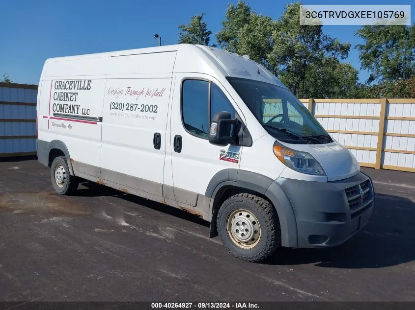 2014 Ram Promaster 2500 High Roof VIN: 3C6TRVDGXEE105769 Lot: 40264927