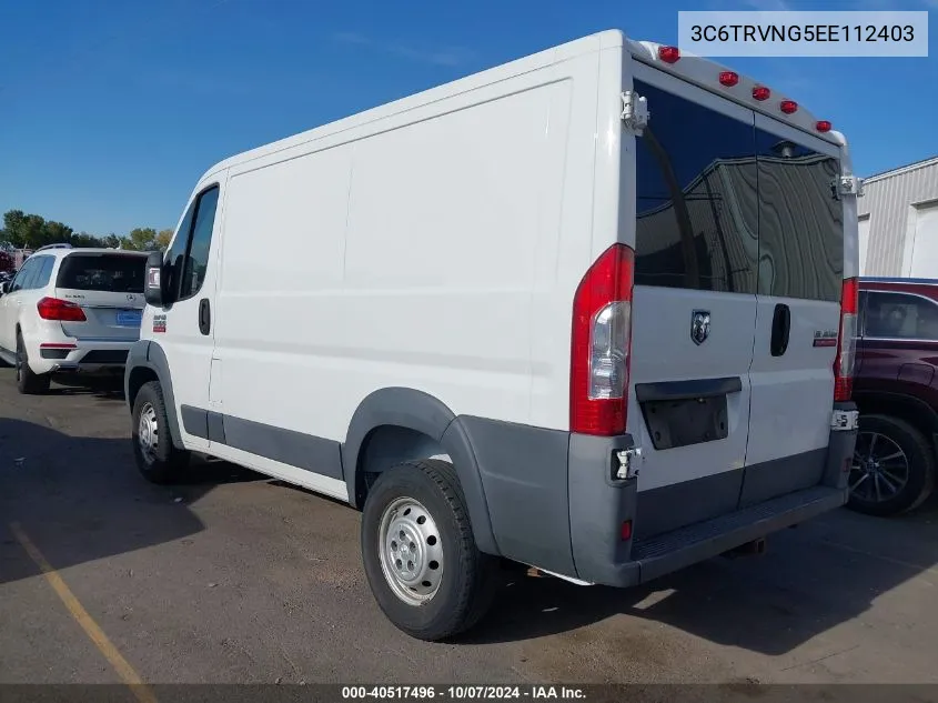 2014 Ram Promaster 1500 Low Roof VIN: 3C6TRVNG5EE112403 Lot: 40517496