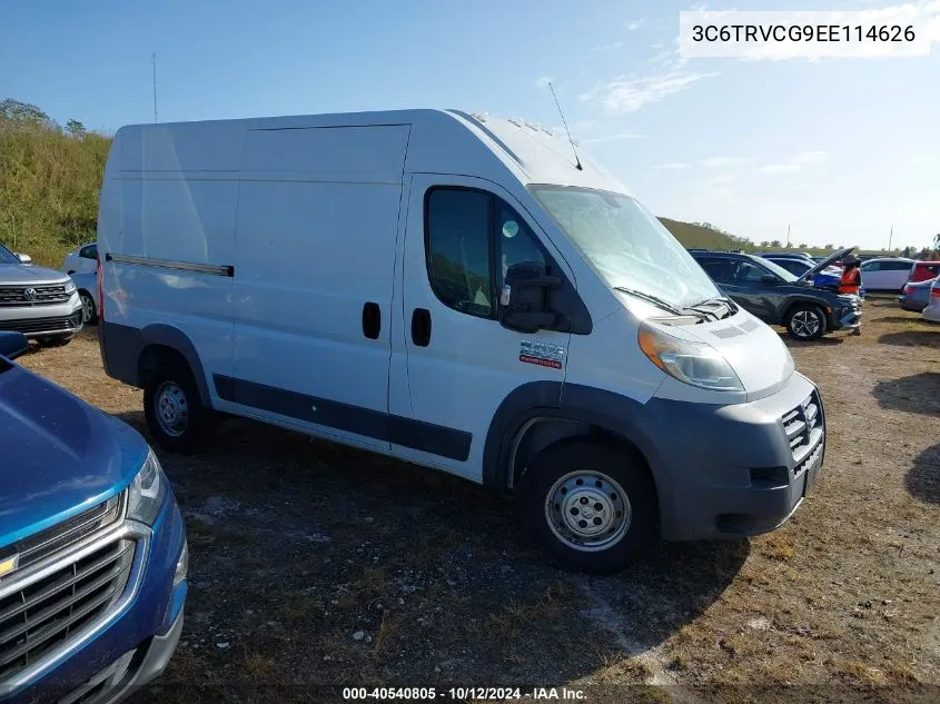 2014 Ram Promaster 2500 High Roof VIN: 3C6TRVCG9EE114626 Lot: 40540805