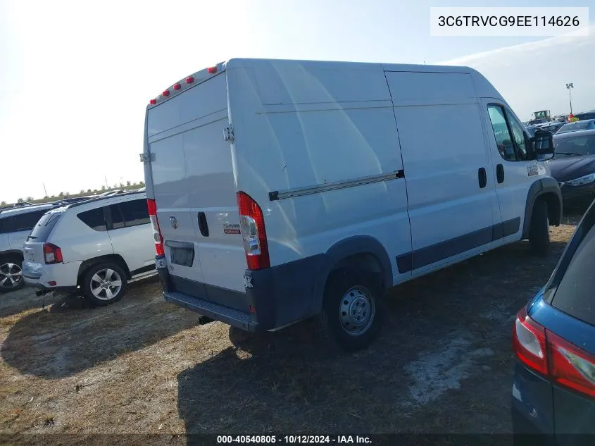 2014 Ram Promaster 2500 High Roof VIN: 3C6TRVCG9EE114626 Lot: 40540805