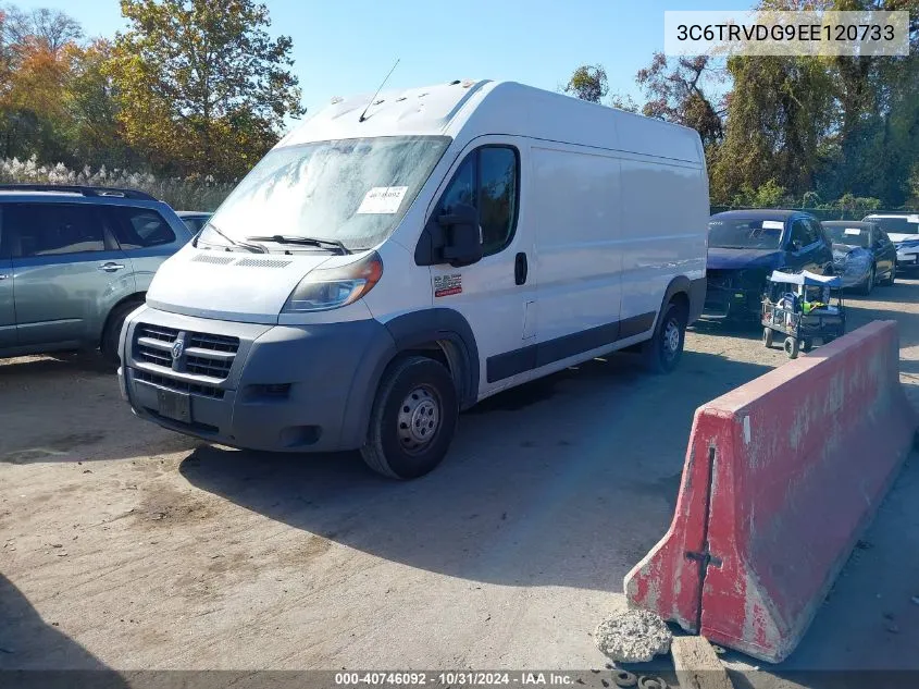 2014 Ram Promaster 2500 High Roof VIN: 3C6TRVDG9EE120733 Lot: 40746092