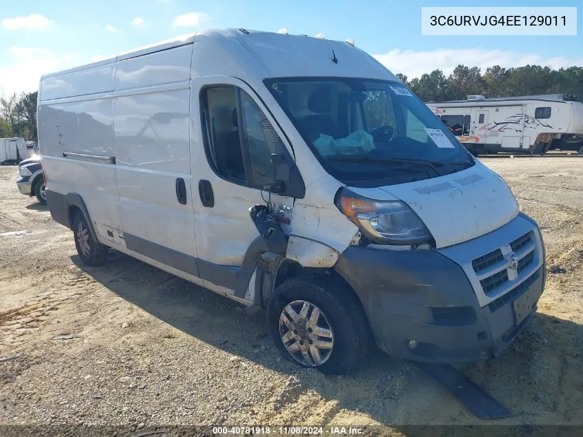 2014 Ram Promaster 3500 High Roof VIN: 3C6URVJG4EE129011 Lot: 40781918