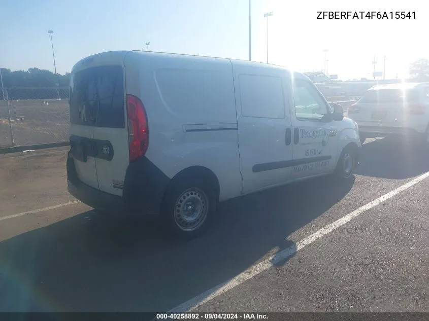 2015 Ram Promaster City Tradesman VIN: ZFBERFAT4F6A15541 Lot: 40258892