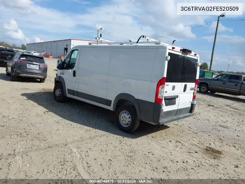 3C6TRVAG2FE520509 2015 Ram Promaster 1500 Low Roof