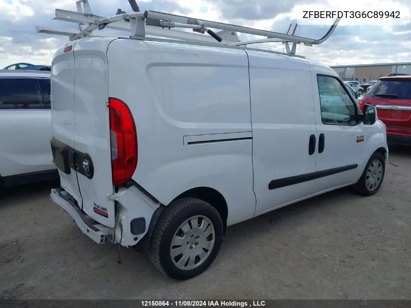 2016 Ram Promaster City Slt VIN: ZFBERFDT3G6C89942 Lot: 12150864