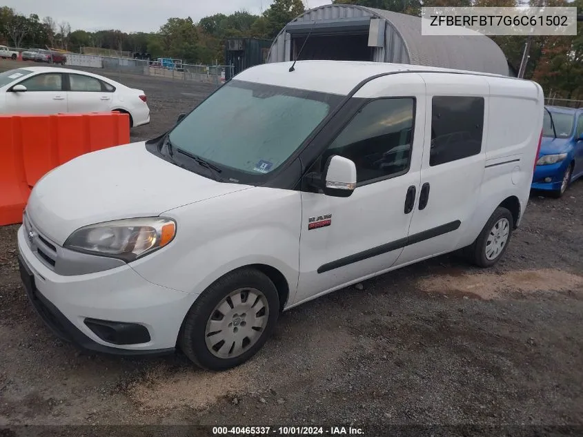 2016 Ram Promaster City Tradesman Slt VIN: ZFBERFBT7G6C61502 Lot: 40465337