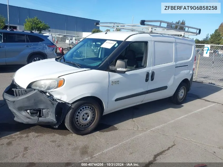 2016 Ram Promaster City Tradesman VIN: ZFBERFAT9G6B58258 Lot: 40744205