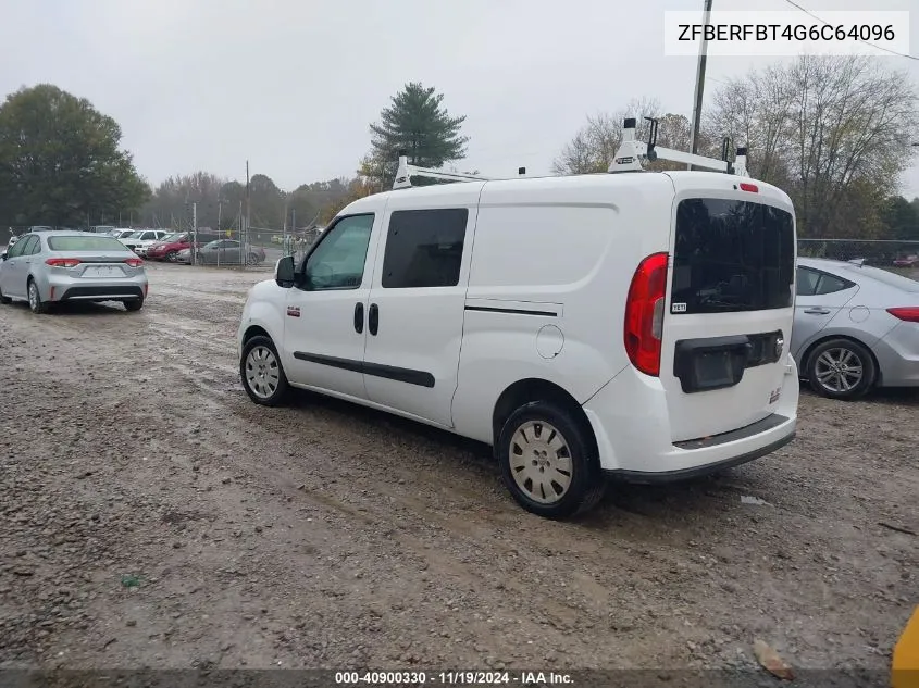 2016 Ram Promaster City Tradesman Slt VIN: ZFBERFBT4G6C64096 Lot: 40900330