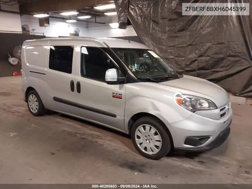 2017 Ram Promaster City Tradesman Slt VIN: ZFBERFBBXH6D45399 Lot: 40285683