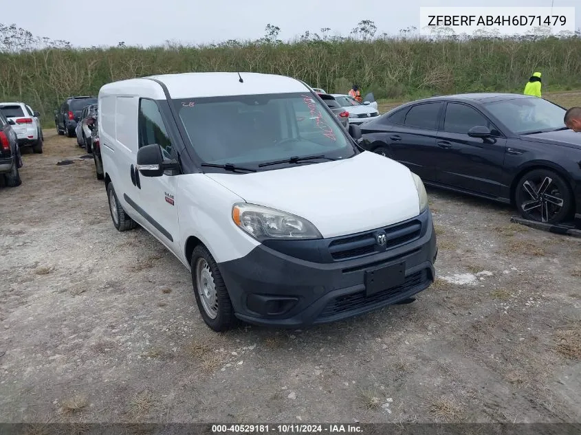 2017 Ram Promaster City Tradesman VIN: ZFBERFAB4H6D71479 Lot: 40529181