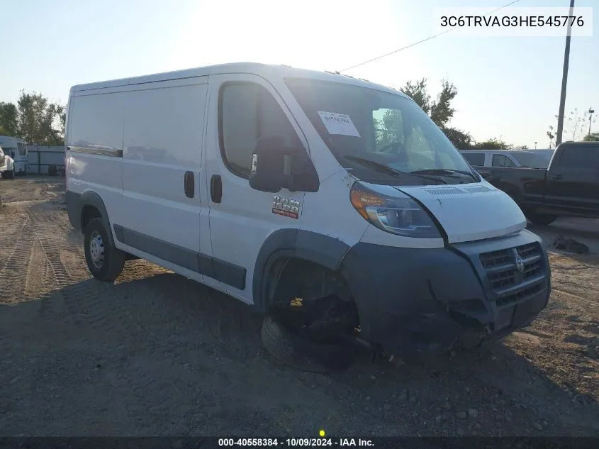 2017 Ram Promaster 1500 Low Roof 136 Wb VIN: 3C6TRVAG3HE545776 Lot: 40558384