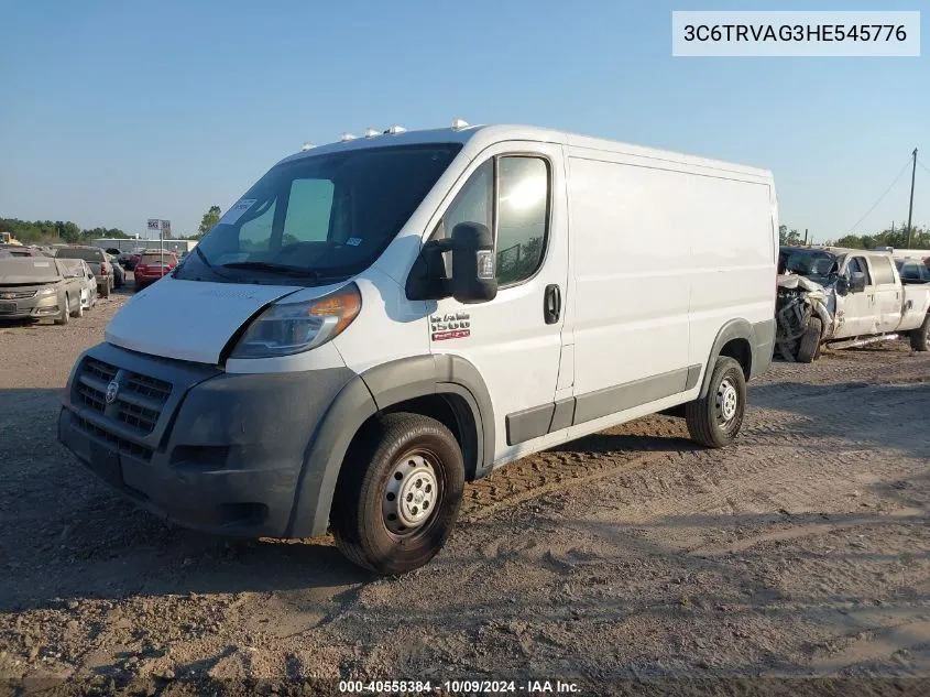 2017 Ram Promaster 1500 Low Roof 136 Wb VIN: 3C6TRVAG3HE545776 Lot: 40558384