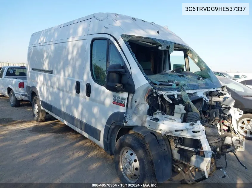 2017 Ram Promaster 2500 High Roof 159 Wb VIN: 3C6TRVDG9HE537337 Lot: 40570954