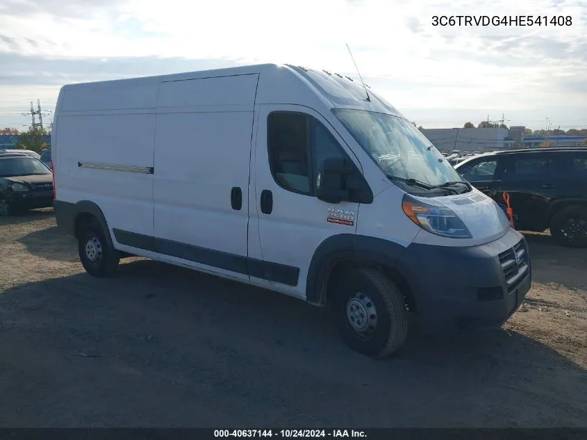 2017 Ram Promaster 2500 2500 High VIN: 3C6TRVDG4HE541408 Lot: 40637144