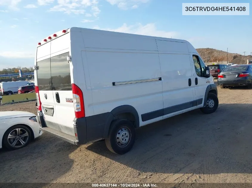 2017 Ram Promaster 2500 2500 High VIN: 3C6TRVDG4HE541408 Lot: 40637144