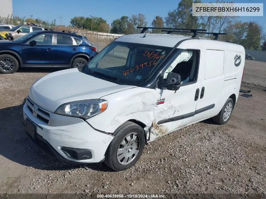 2017 Ram Promaster City Tradesman Slt VIN: ZFBERFBBXH6H16299 Lot: 40639956