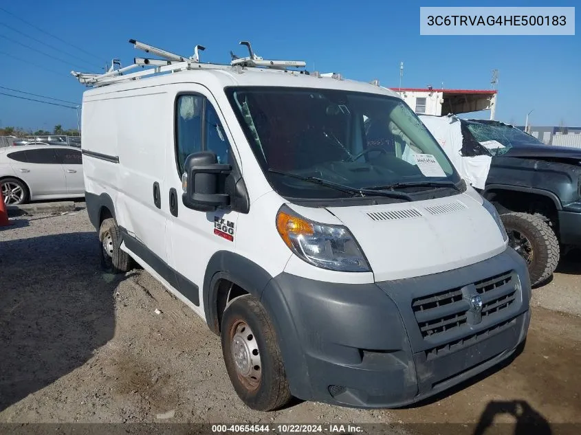 3C6TRVAG4HE500183 2017 Ram Promaster 1500 Low Roof 136 Wb