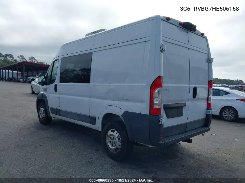 2017 Ram Promaster 1500 136 Wb VIN: 3C6TRVBG7HE506168 Lot: 40660295