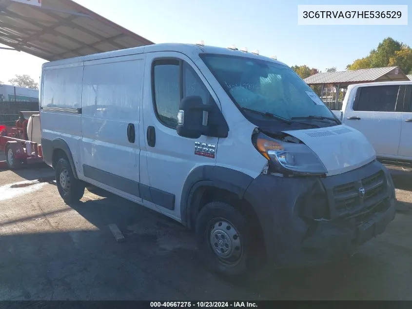 3C6TRVAG7HE536529 2017 Ram Promaster 1500 Low Roof 136 Wb